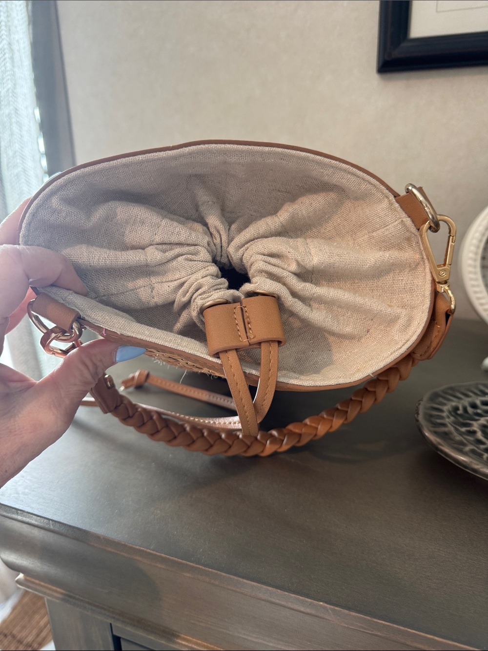 Tommy Bahama straw bucket bag - Picture 3 of 8